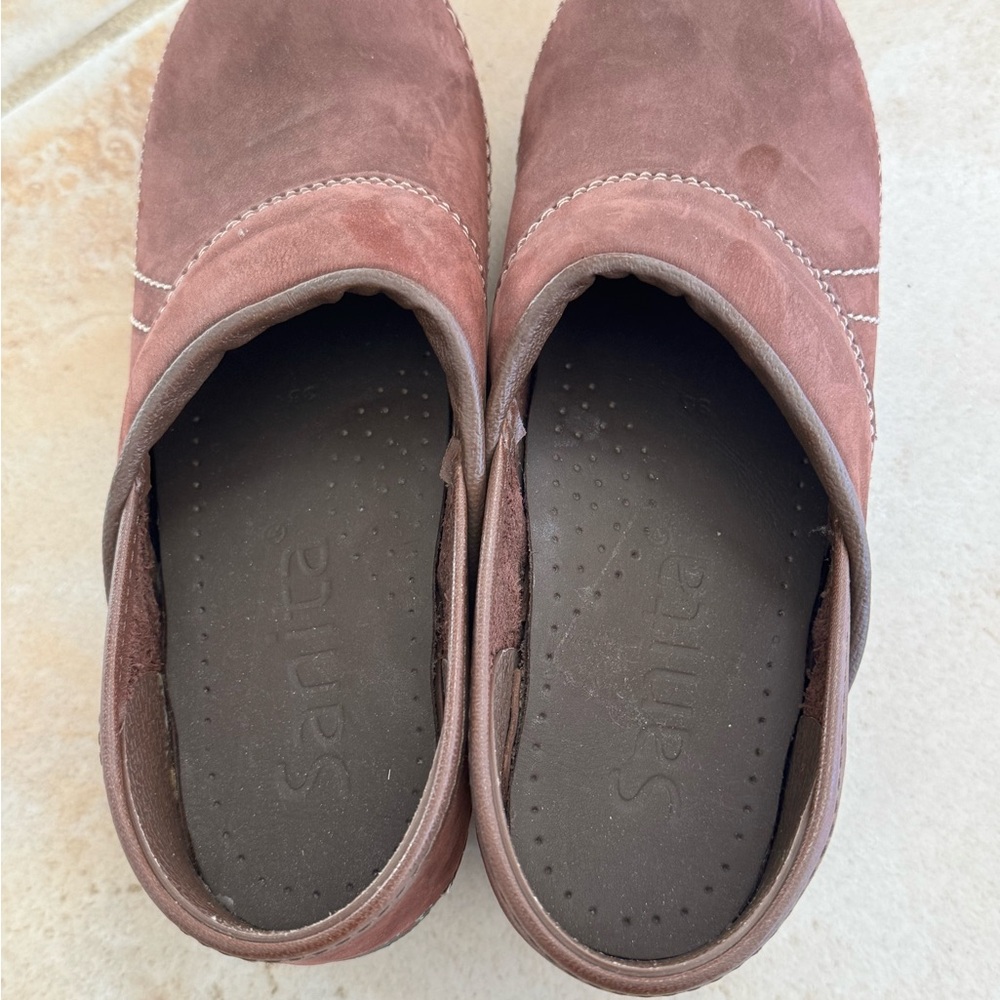 Sanita Women's Brown Suede Shoes